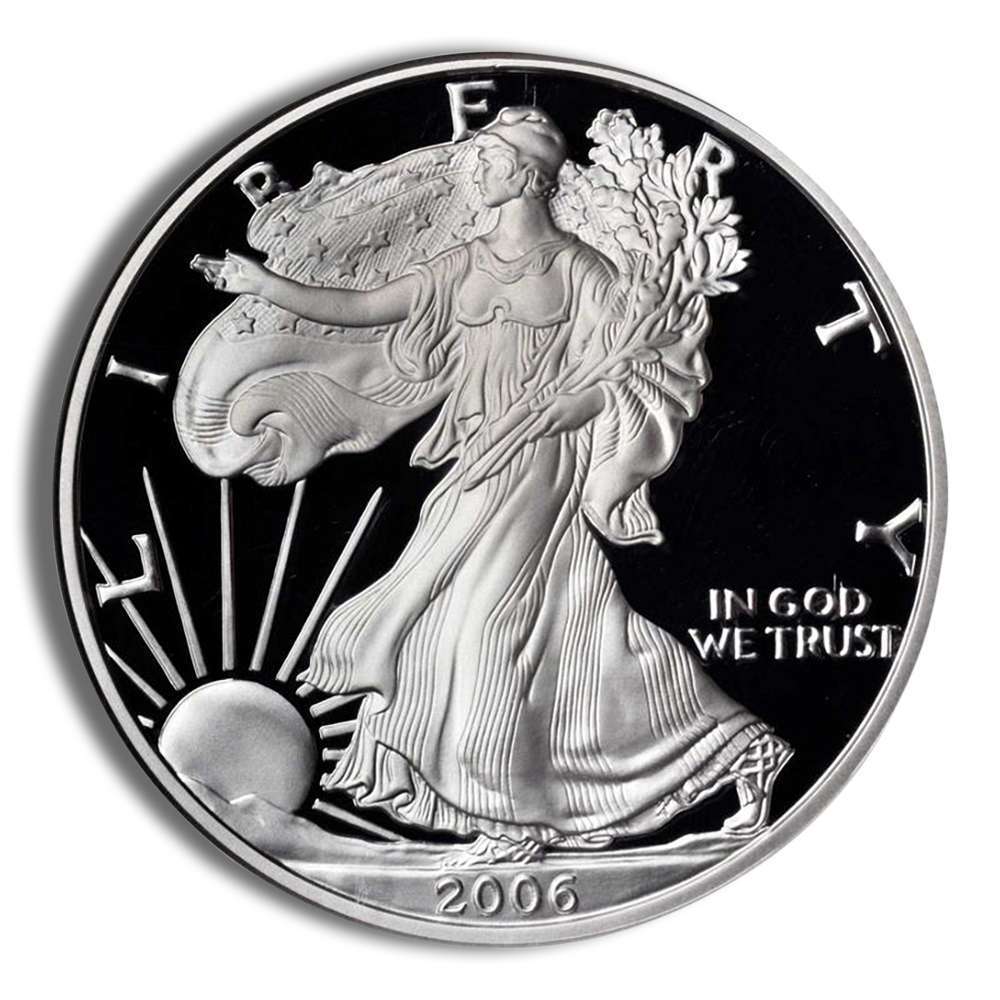 2006-W Proof Silver American Eagle (with Box and COA)
