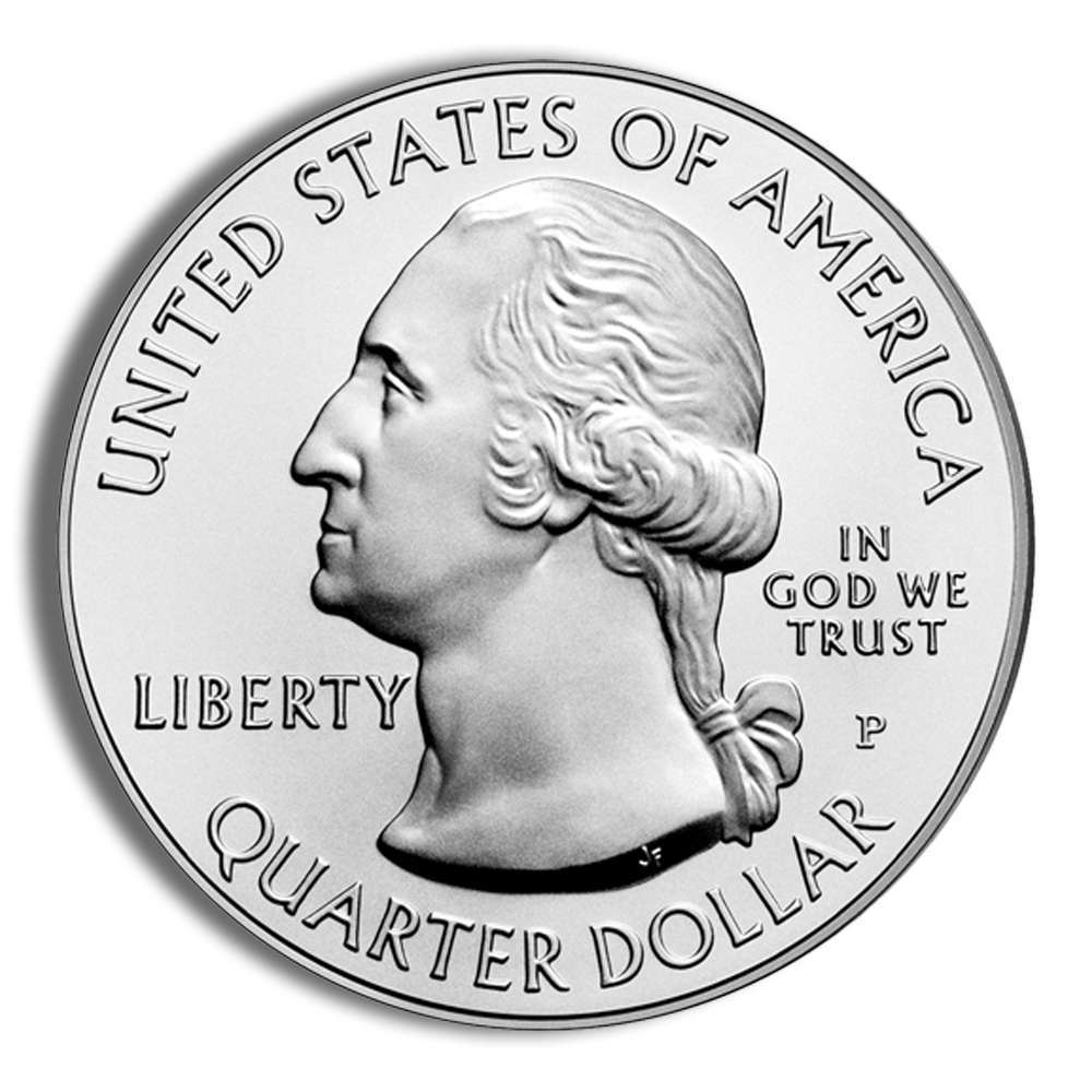 2010-P 5 Oz America The Beautiful Grand Canyon Burnished Silver Coin - BU (Impaired Condition)