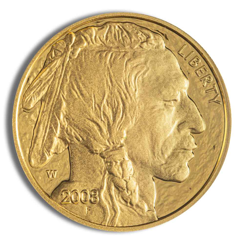 2008-W 1/2 Oz Proof Gold American Buffalo (with Box and COA)