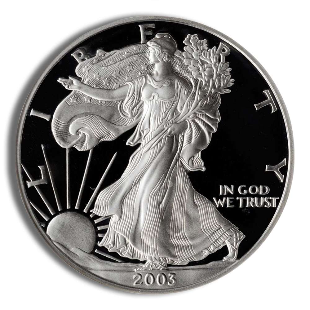 2003-W Proof Silver American Eagle (with Box and COA)